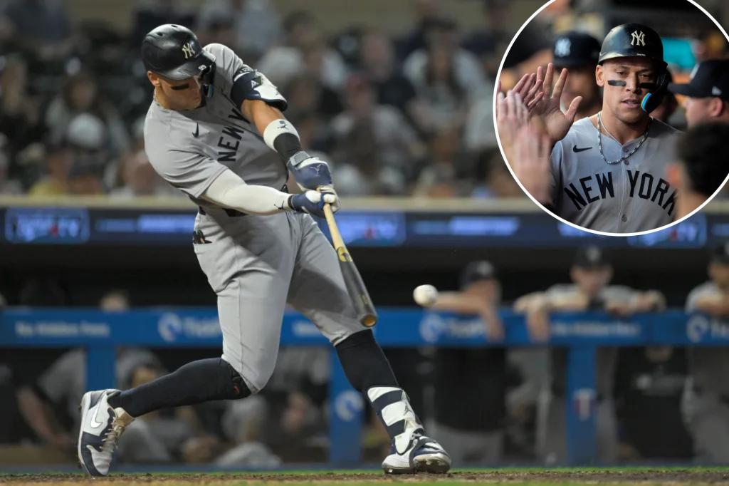 Aaron Judge inching closer to a new statistical feat as his biggest...