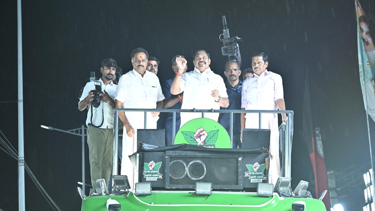 AIADMK reschedules Palaniswami's campaign in Dharmapuri, Namakkal districts