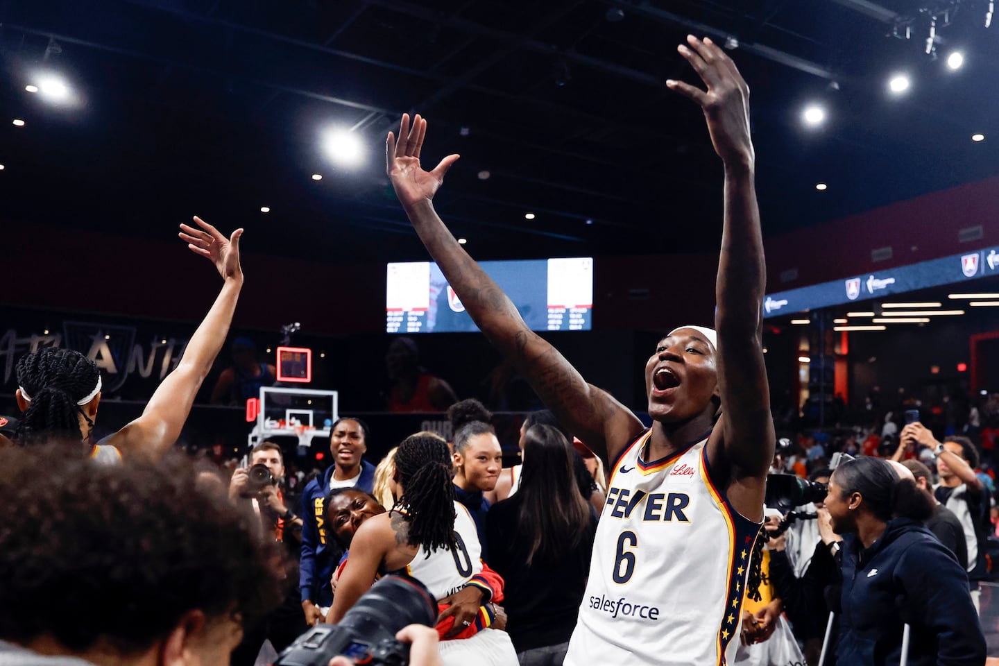 Aliyah Boston has go-ahead basket with 7.4 seconds left as Fever beat Dream to reach WNBA semifinals - The Boston Globe