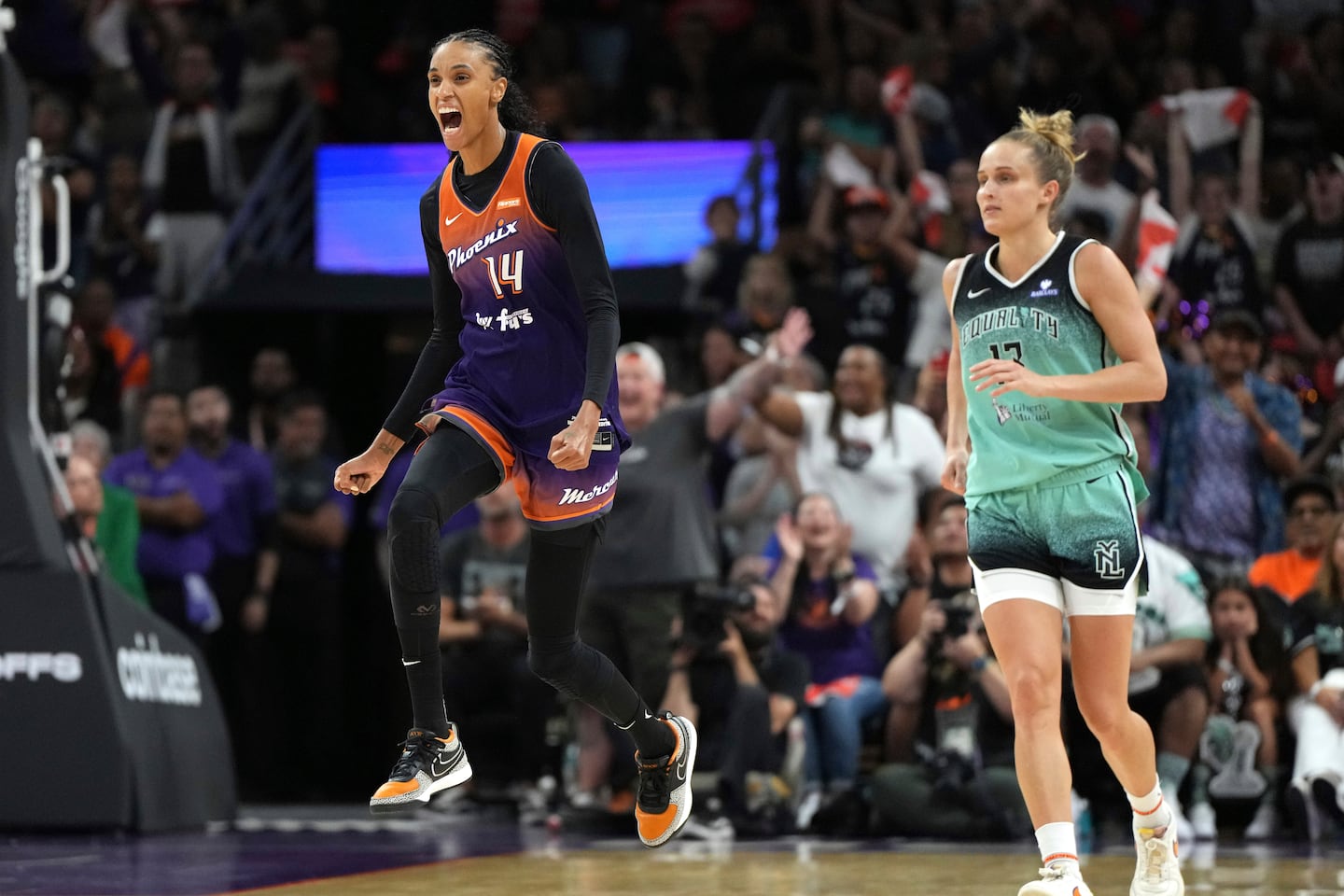 Alyssa Thomas posts triple-double as Mercury eliminate defending WNBA champion Liberty - The Boston Globe