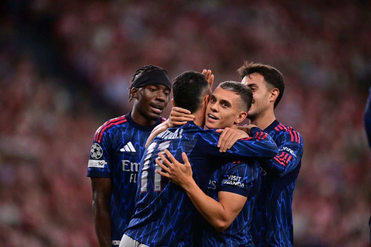 Arsenal super-subs Gabriel Martinelli and Leandro Trossard earn win in Bilbao