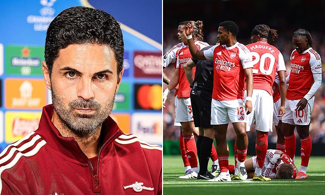 Arteta dealt Champions League blow as stars are ruled out of clash