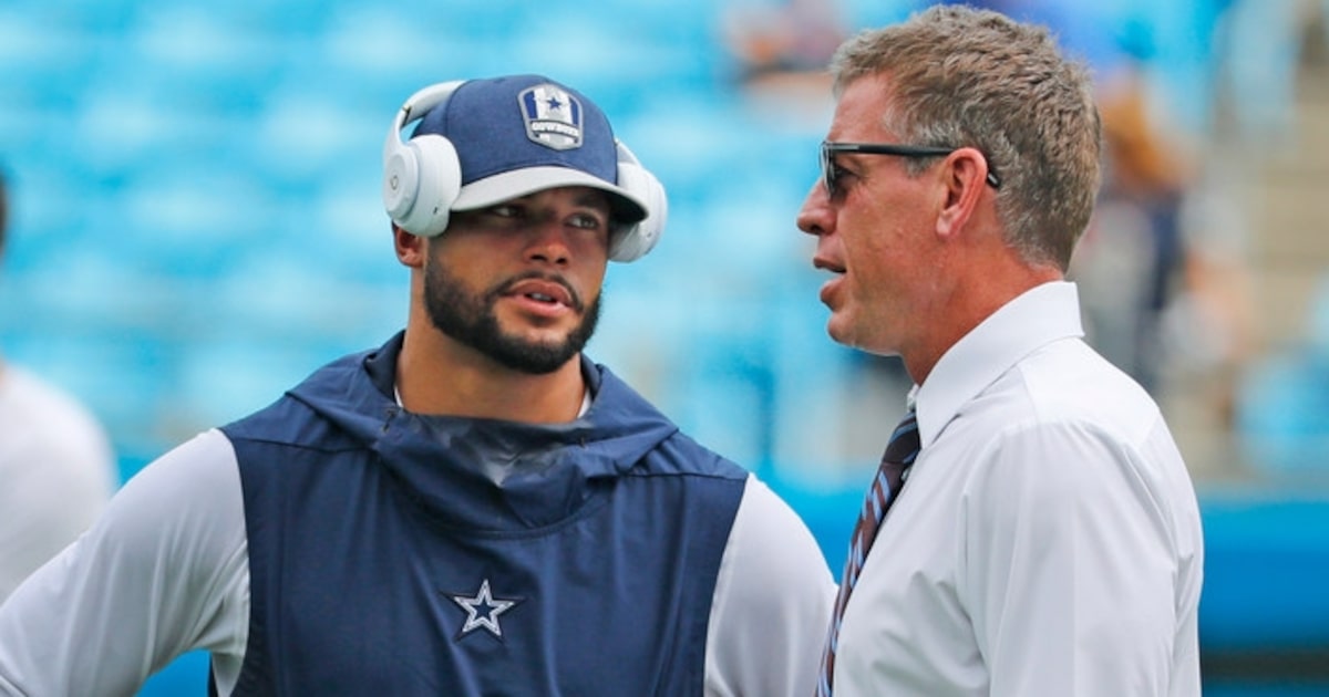 As Dak Prescott climbs Cowboys' all-time ranks, predecessor Troy Aikman has lofty praise