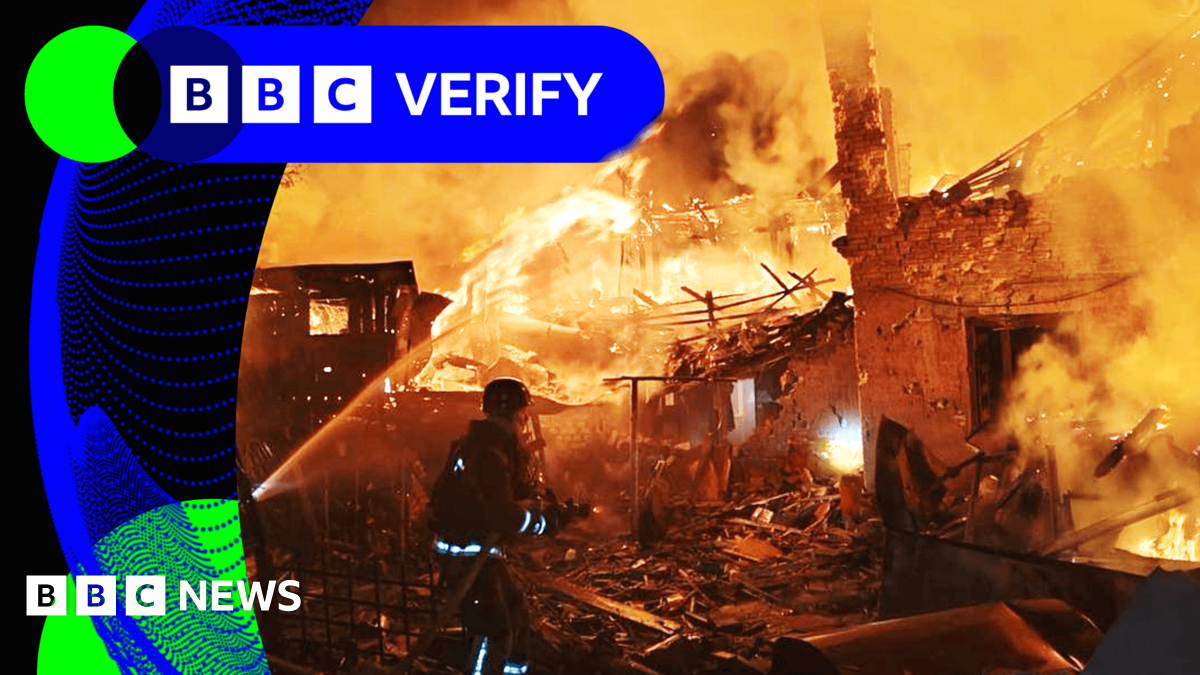 BBC Verify Live: Verifying images of fresh Russian strikes in front-line Zaporizhzhia region