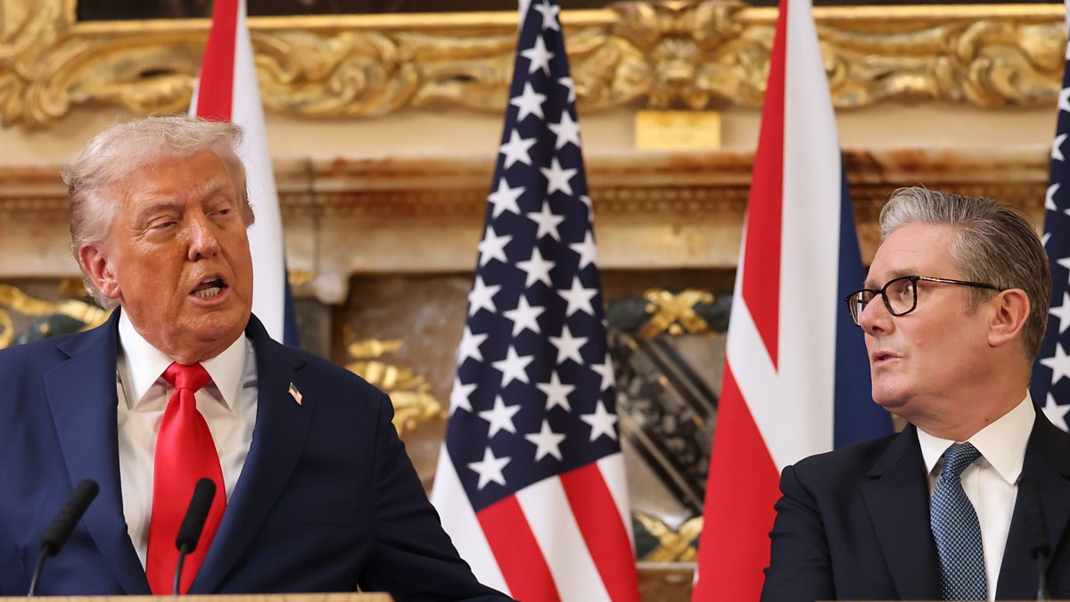 BBC World Service - Newshour, Trump ends UK trip with little progress on international issues
