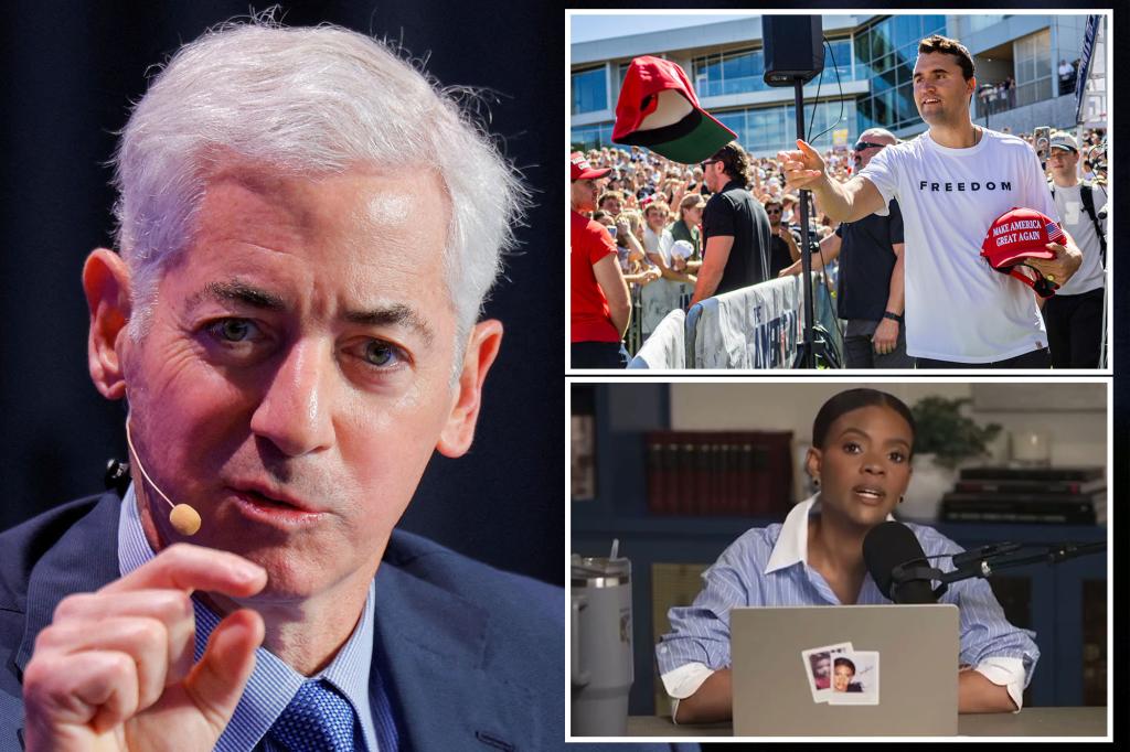 Bill Ackman denies Candace Owens' claim he staged Charlie Kirk...