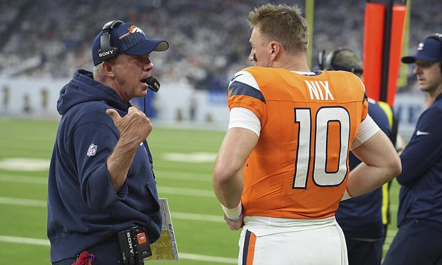 Bo Nix and Sean Payton downplay viral sideline exchange during...
