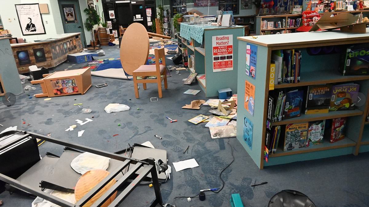 Boys aged 12 and 13 turned in by their moms after trashing school