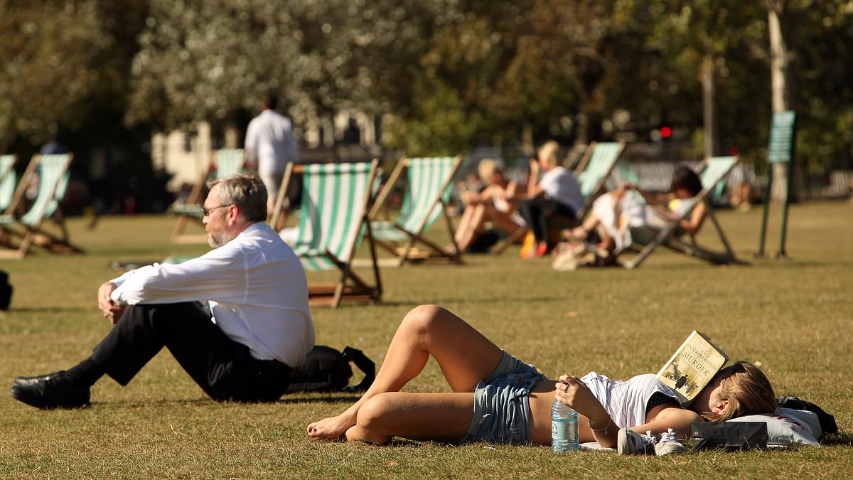 Brits bask in Mediterranean heat - but rain and FROST on the way