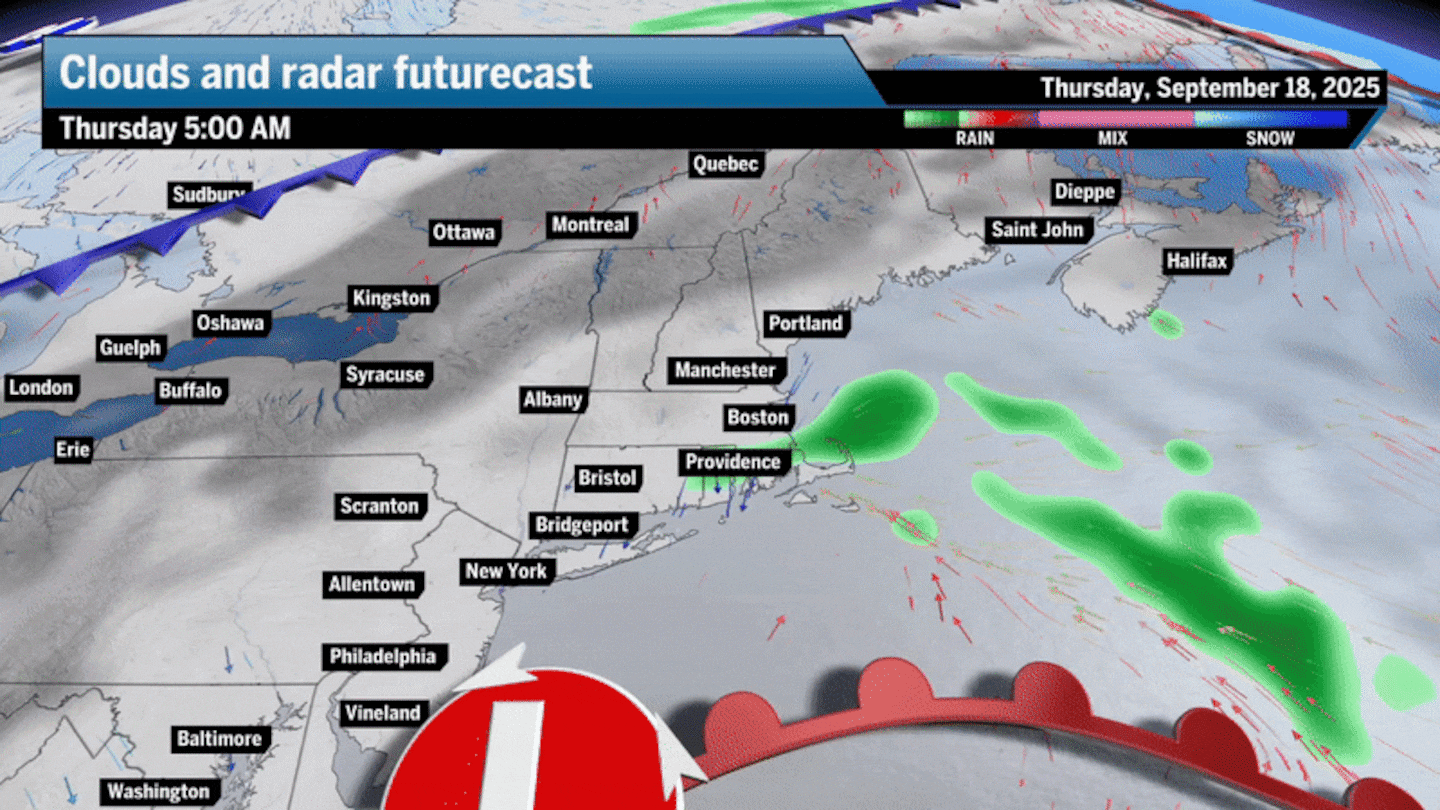 Clouds will break on Thursday for the warmest day of the week - The Boston Globe