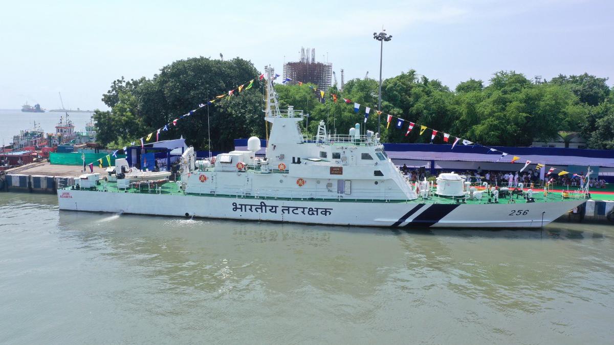 Coast Guard ship Adamya commissioned at Paradip Port