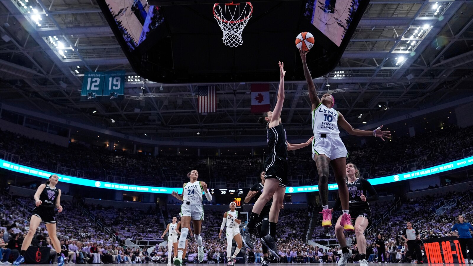 Collier scores 24 points as No. 1 seed Lynx beat Valkyries 75-74 to advance in WNBA playoffs