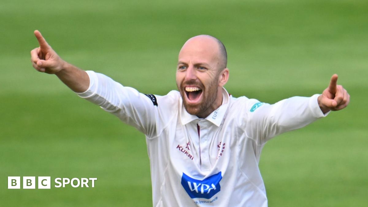 County Championship: Somerset's Jack Leach takes seven wickets against Hampshire