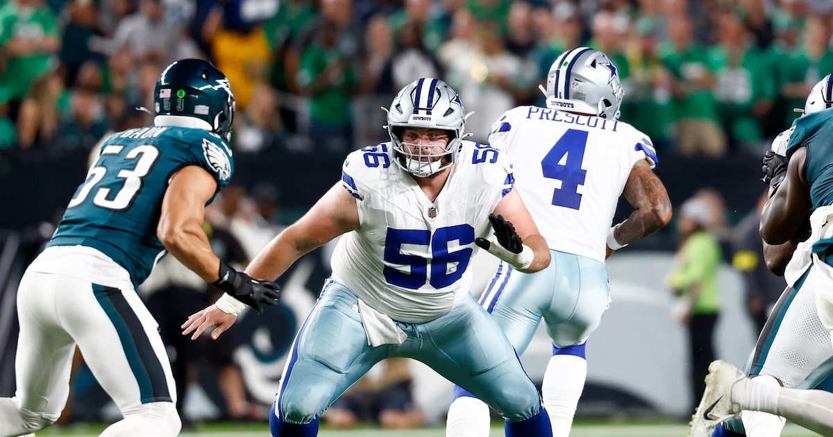 Cowboys center Cooper Beebe out 6-8 weeks with ankle injury, report says