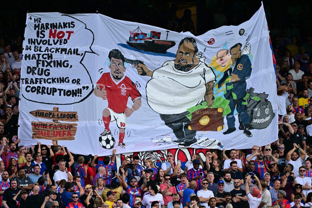 Crystal Palace fined €10,000 by UEFA for Evangelos Marinakis banner