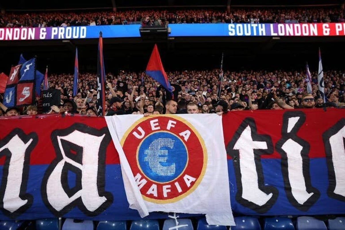 Crystal Palace fined €10,000 for 'UEFA Mafia' banner