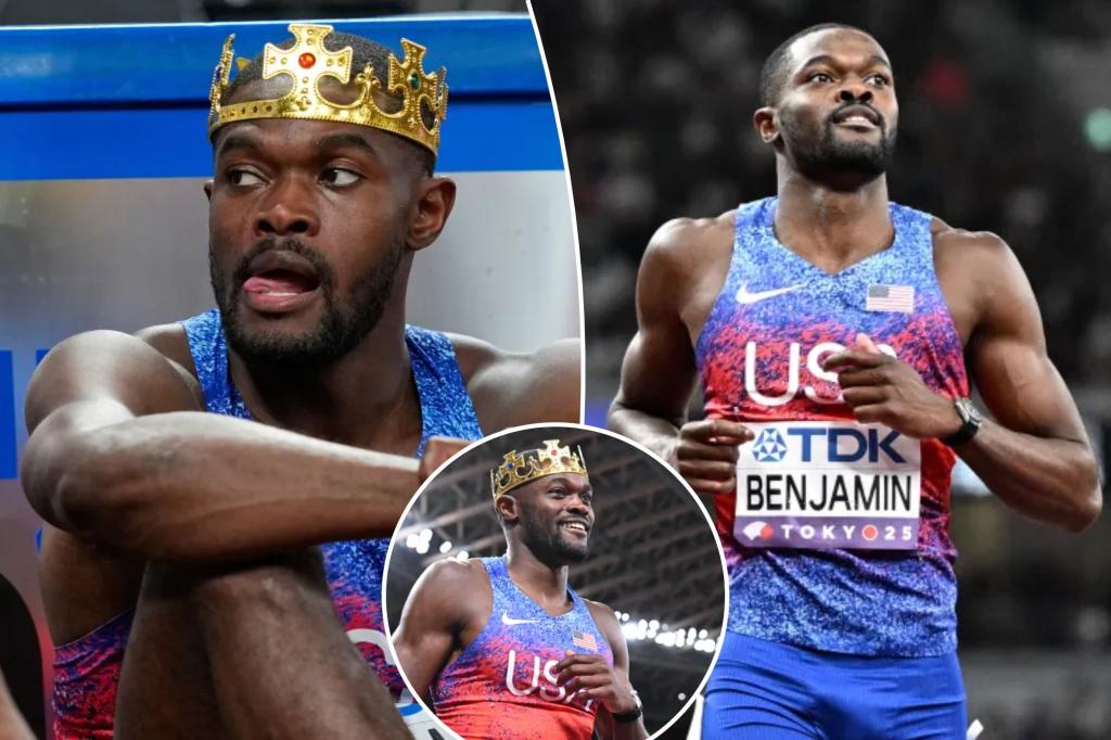 Disqualification controversy explodes as US sprinter Rai Benjamin...