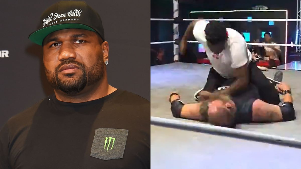 Disturbing Visuals! UFC Legend Rampage Jackson's Son Raja Brutally Assaults Wrestler At Knokx Pro Wrestling Event; Video