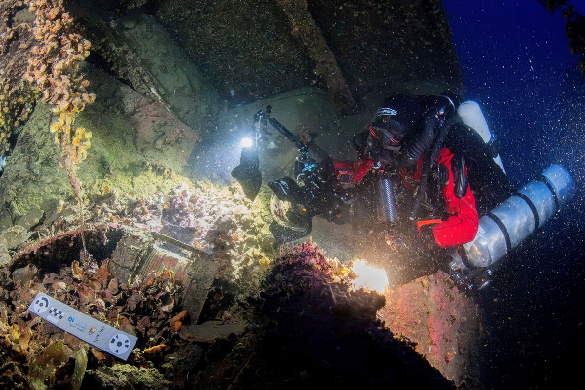 Divers recover secrets of Titanic's sister ship for the first time