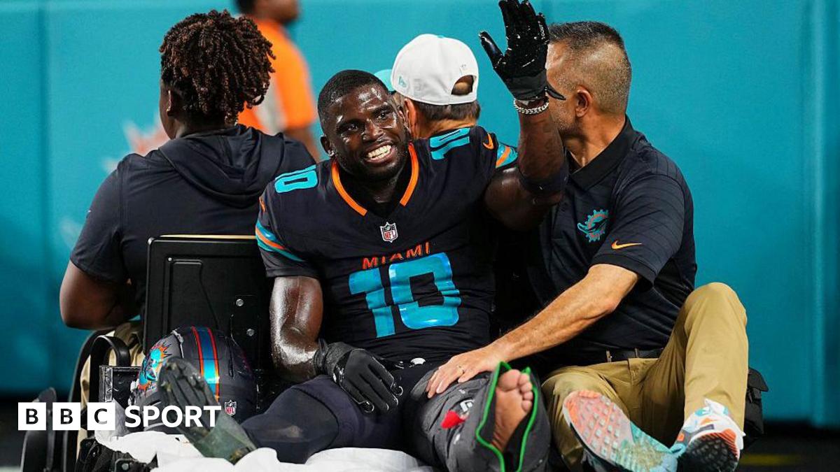 NFL results: Miami Dolphins seal first win but Tyreek Hill leaves field injured