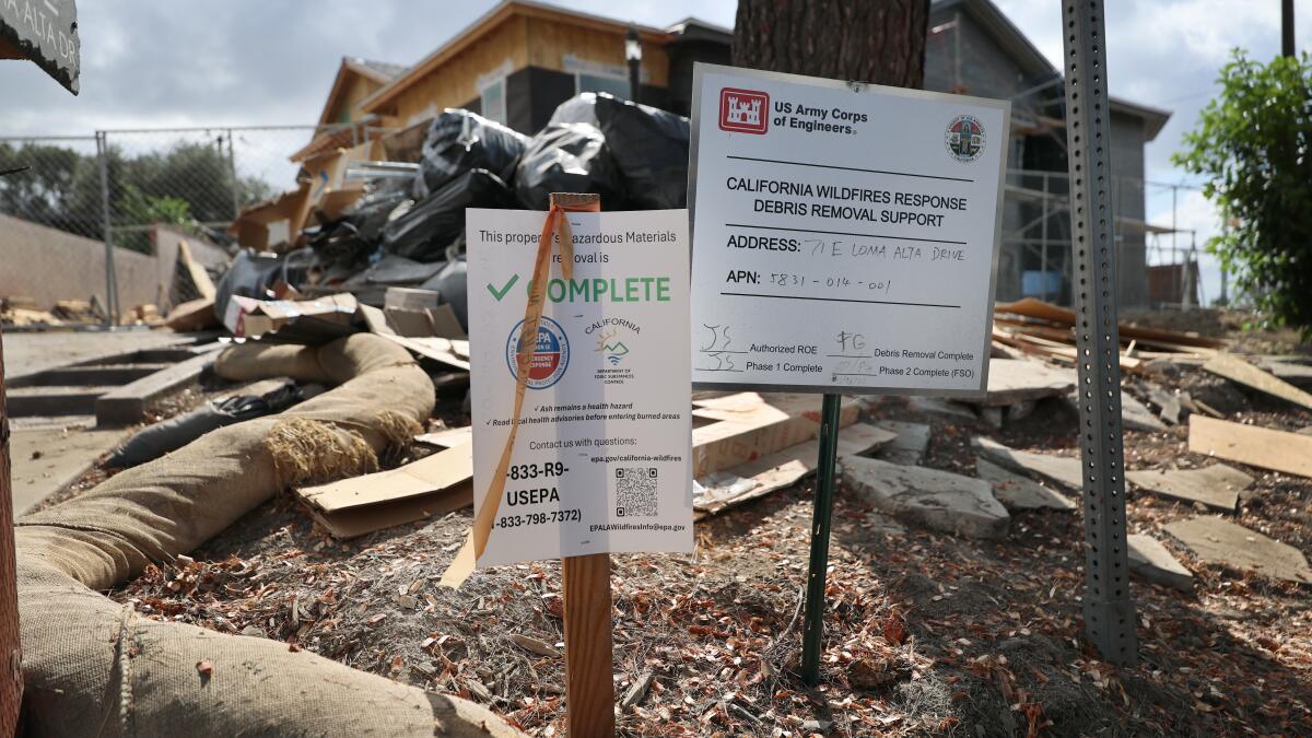 Eaton fire contaminated Altadena with lead. It's lingering even after cleanup, final county report finds