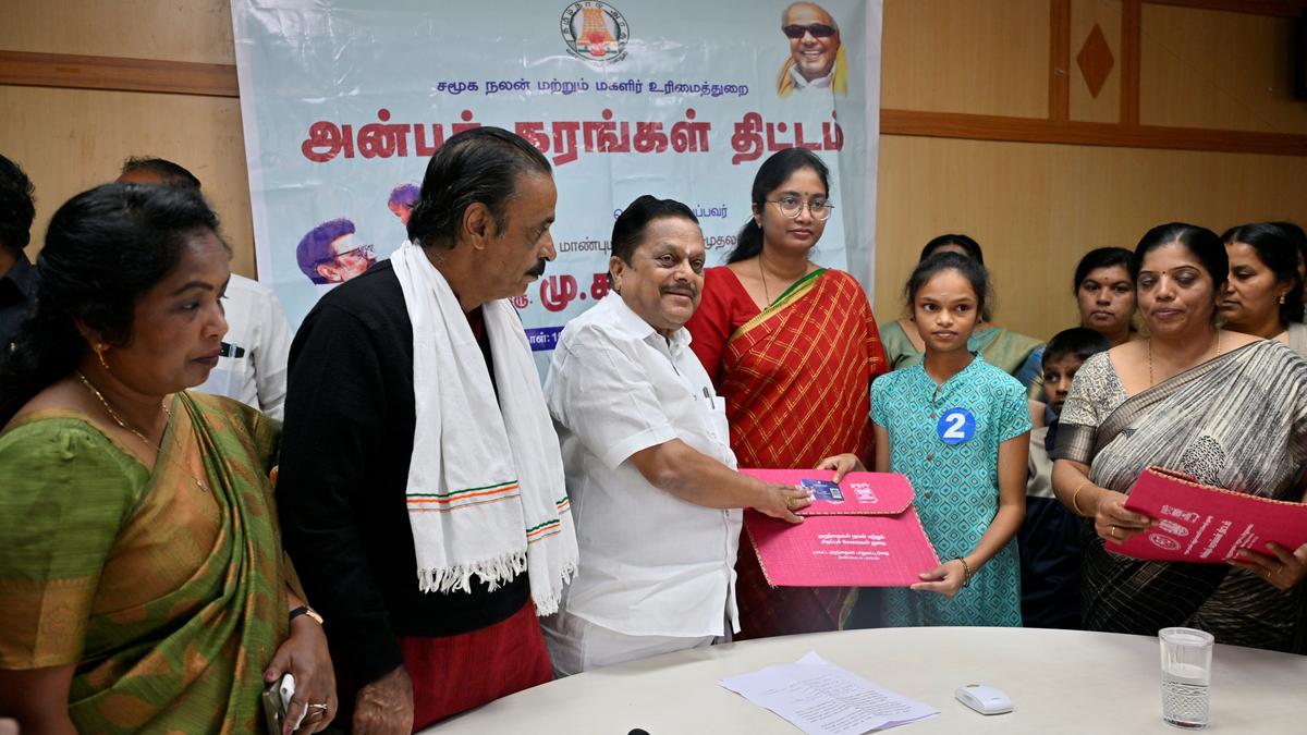 Education assistance handed over to 63 children under 'Anbu Karangal' scheme
