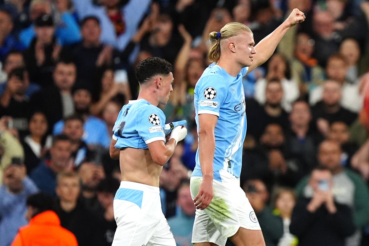 Erling Haaland scores 50th Champions League goal as Man City cruise past Napoli