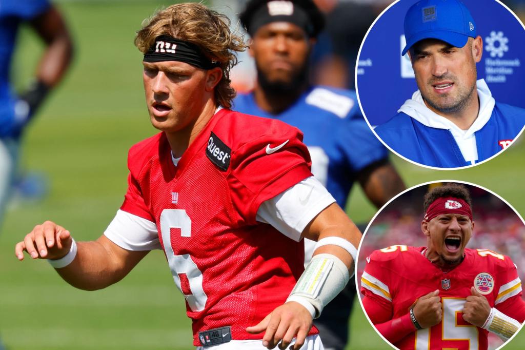 Exclusive | Jaxson Dart tells The Post how Mike Kafka is mentoring him like he...