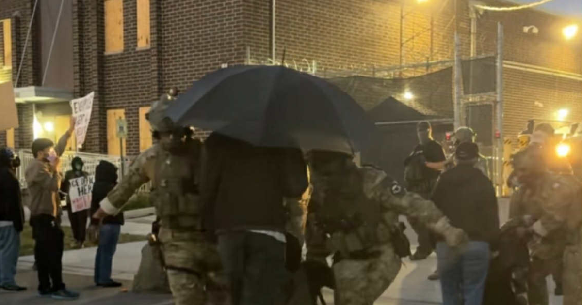 Federal agents drag protesters, spray chemicals outside ICE facility in Broadview, Illinois