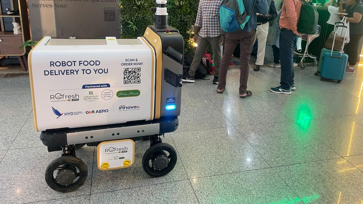 Flying from Hyderabad airport? A robot can now deliver your meal at boarding gates