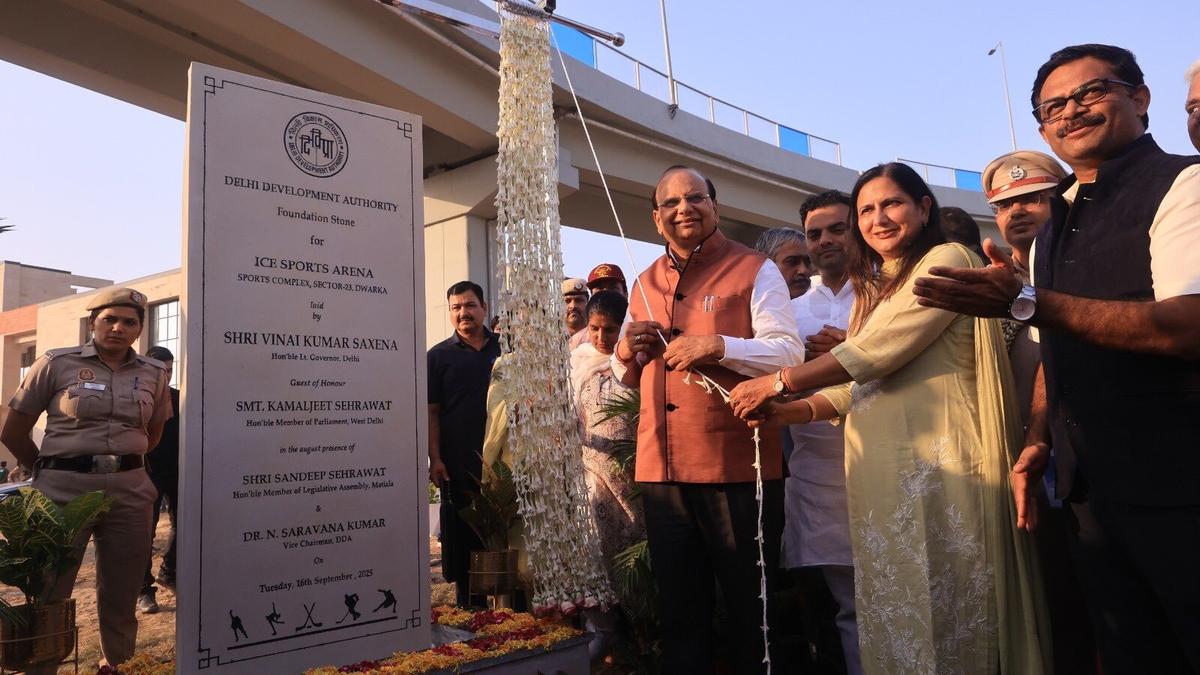 Foundation stone laid for ice-skating rink in Delhi