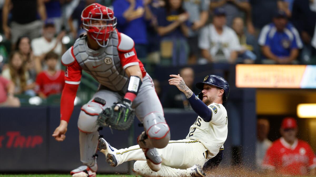 Freddy Peralta stars as Brewers rout the Angels