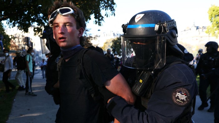 French take to streets against new premier's fiscal plans