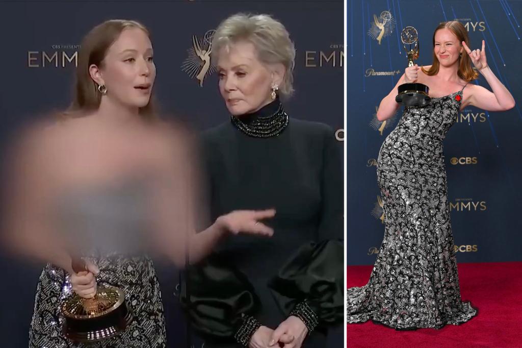 Hamas mouthpiece censors Hannah Einbinder's bare shoulders in...