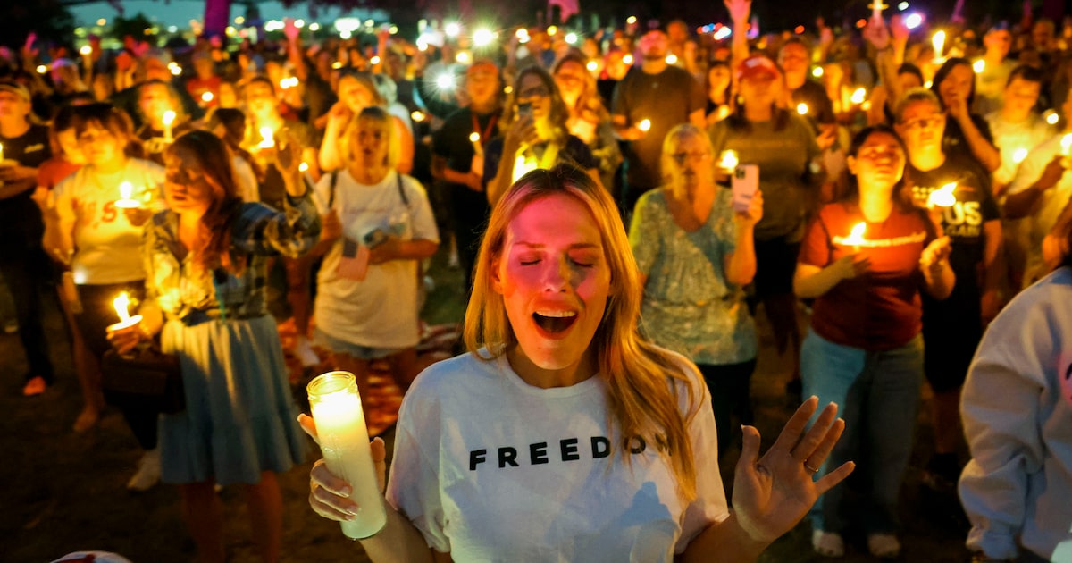 'He inspired so many,': Vigil for slain activist Charlie Kirk draws throng to Fort Worth