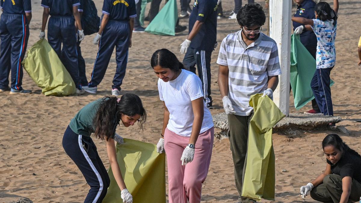Indian Coast Guard organises cleanup drive in Visakhapatnam