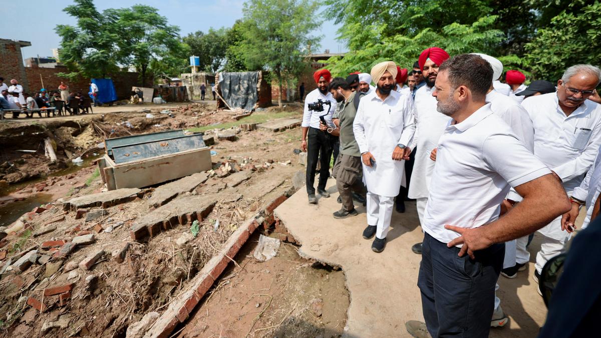Interim flood relief of ₹1,600 crore is 'grave injustice' to Punjab, says Rahul Gandhi