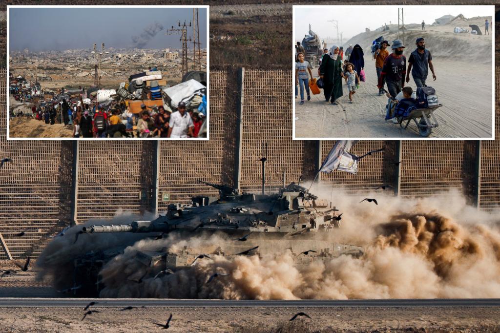 Israeli tanks advance on Gaza as military opens new evacuation route