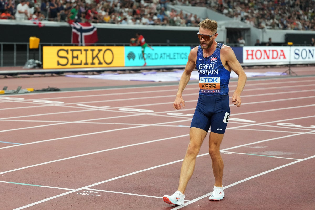 Josh Kerr limps over finish line after pulling up injured in 1500m final