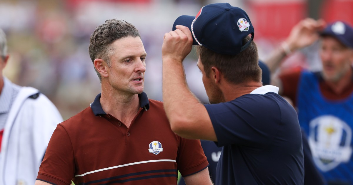 Justin Rose sends message to Bryson DeChambeau after Ryder Cup row
