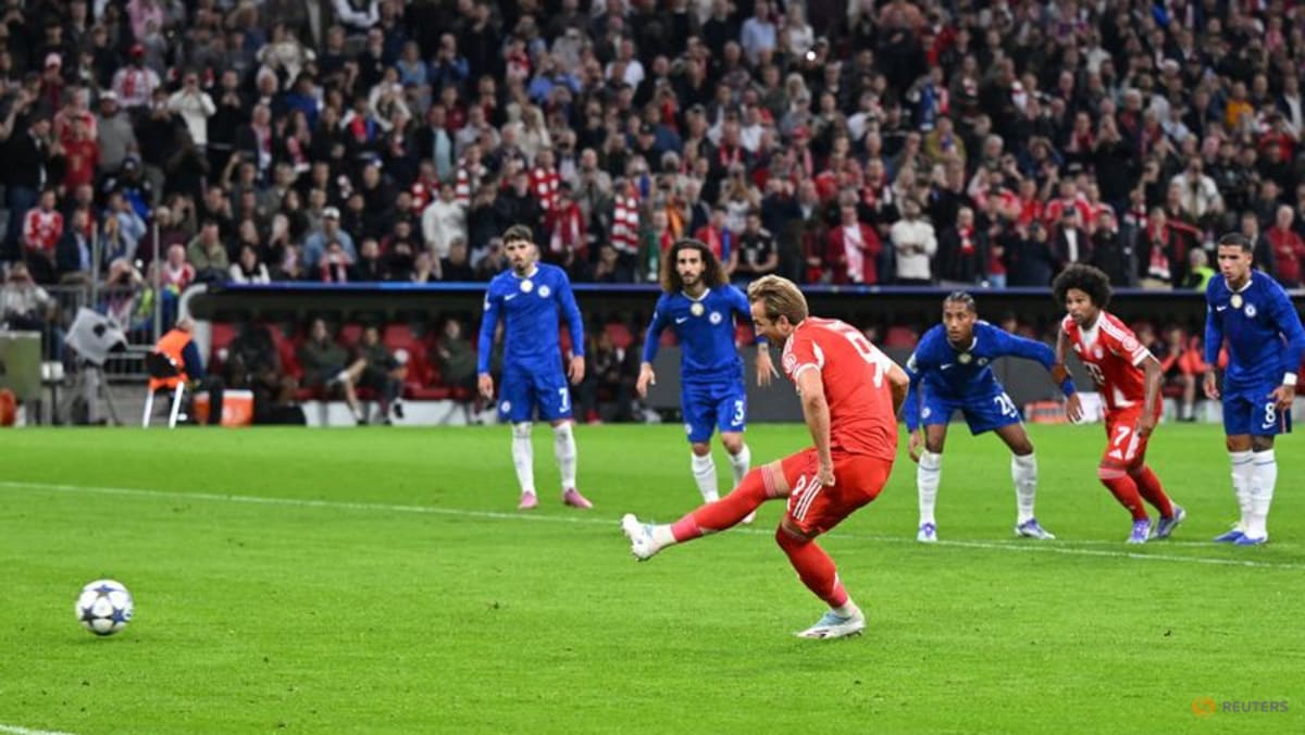 Kane strikes twice to fire Bayern past Chelsea 3-1 in Champions League opener