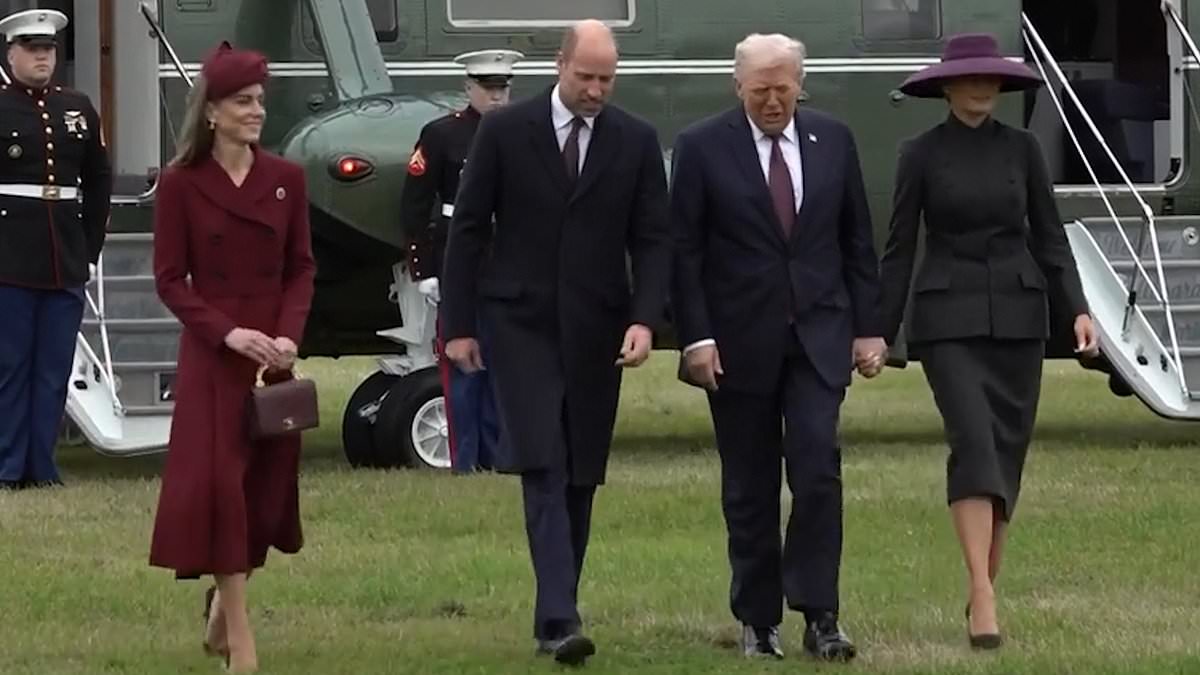 Kate's subtle gesture when walking next to William