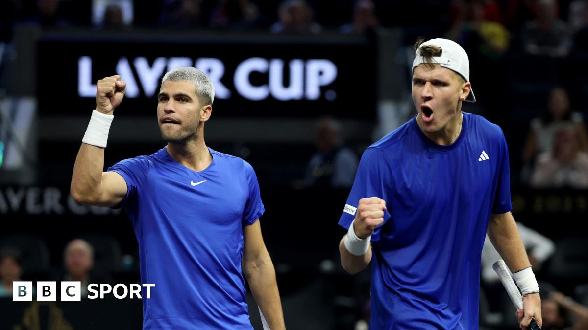 Laver Cup 2025: Carlos Alcaraz helps Team Europe make winning start over Team World