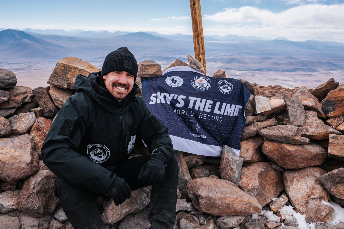 Made in Chelsea star breaks world record with first-ever marathon over volcano