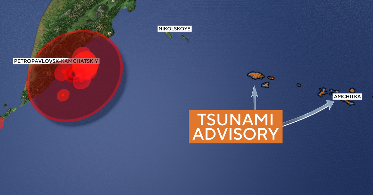 Magnitude 7.8 earthquake strikes off Russia's coast, tsunami advisory issued for Alaska