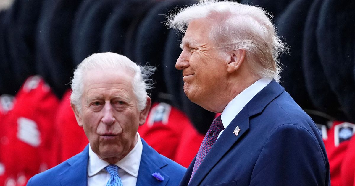 Moment King Charles warns Trump 'watch the sword' at Windsor Castle welcome - The Mirror