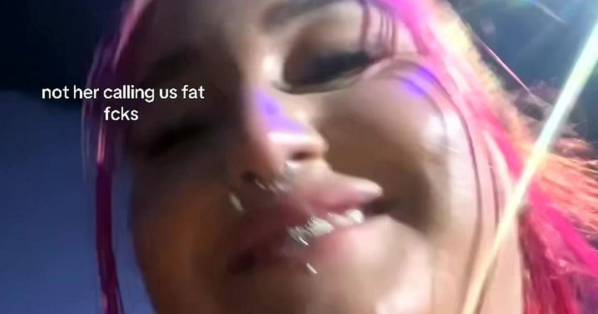 Moment woman squares up to Bonnie Blue as adult star says 'get out you fat f***' - Daily Star