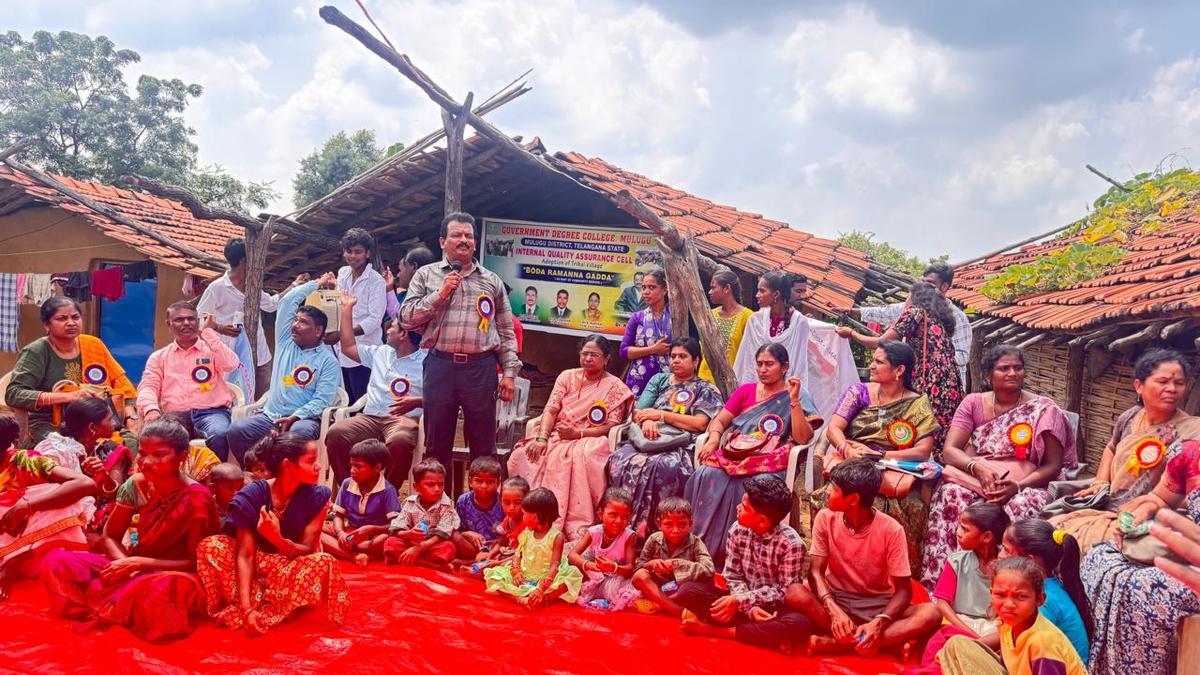 Mulugu Degree College staff adopt tribal village