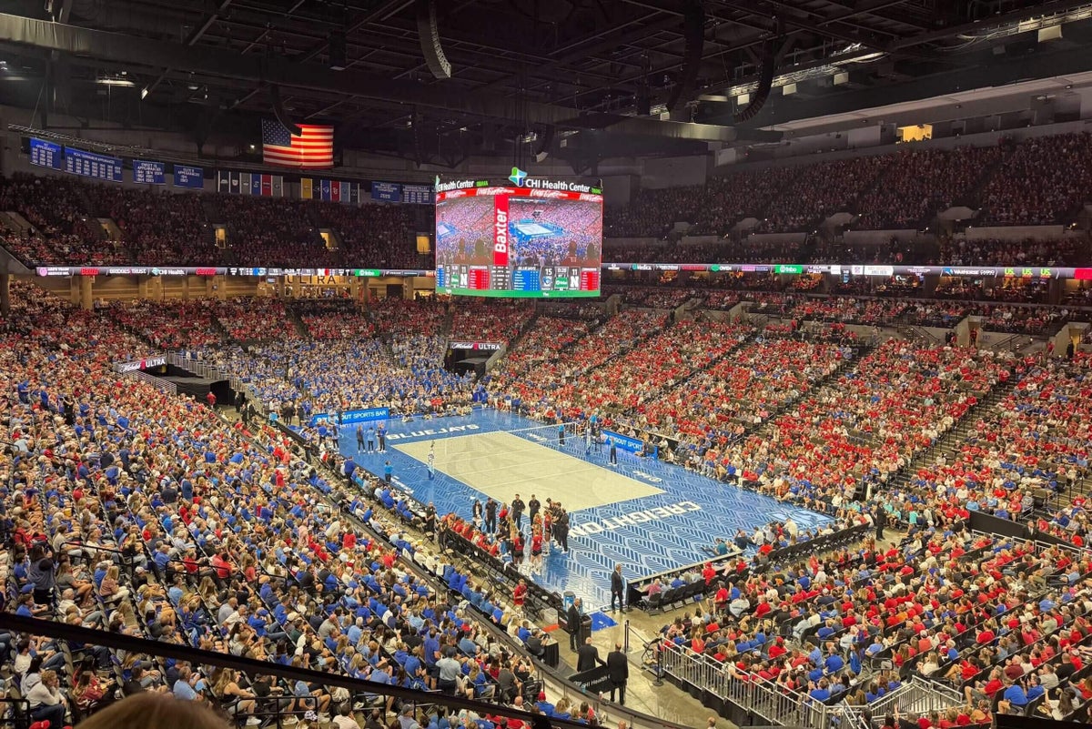 Nebraska-Creighton volleyball breaks NCAA attendance record for regular-season indoor match