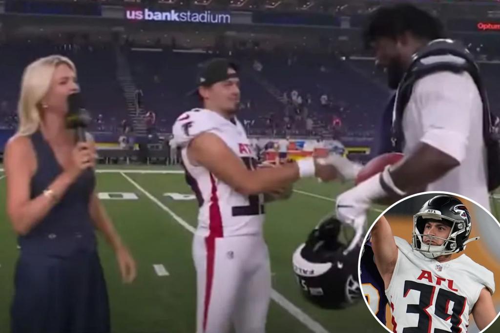 New Falcons kicker Parker Romo had no idea who his teammate was in...